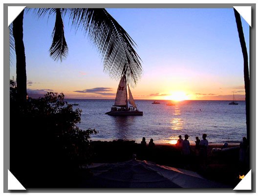 マウイ島の夕陽